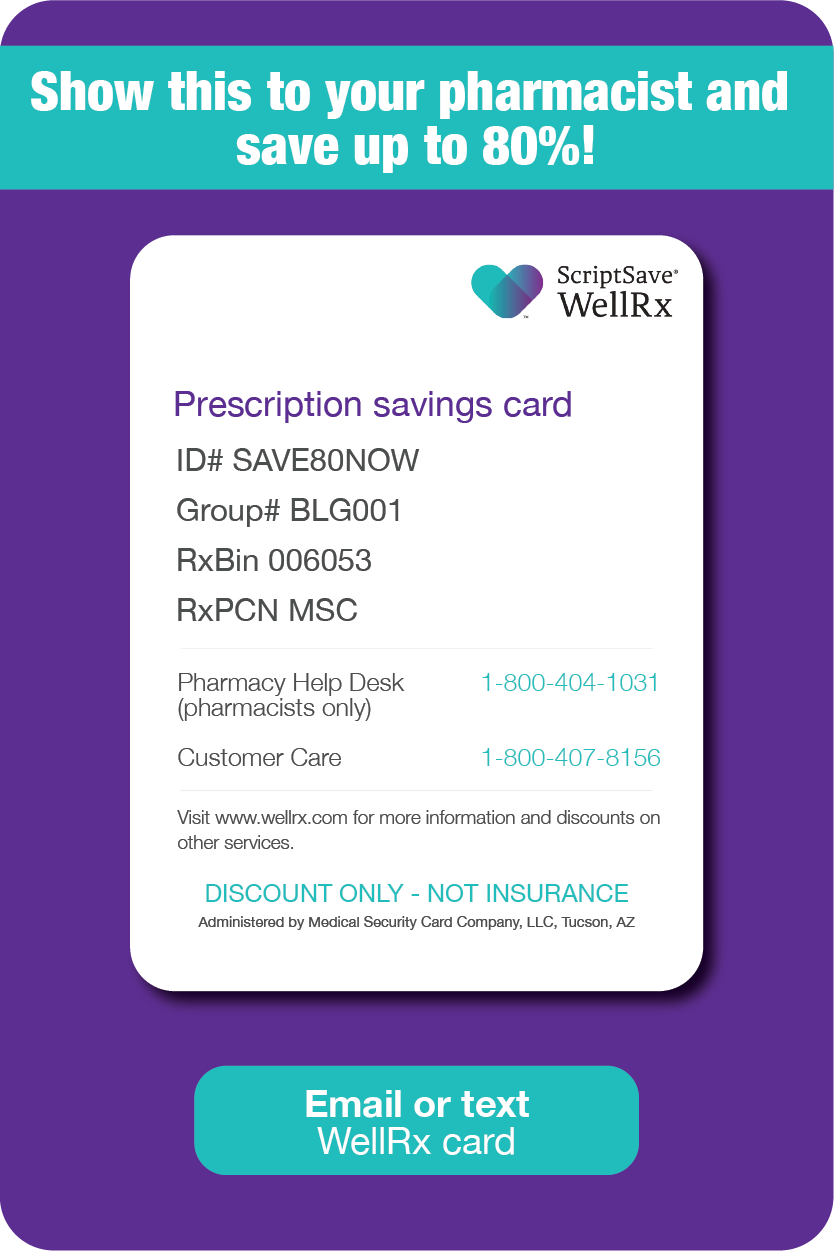 WellRx Prescription Discount Card